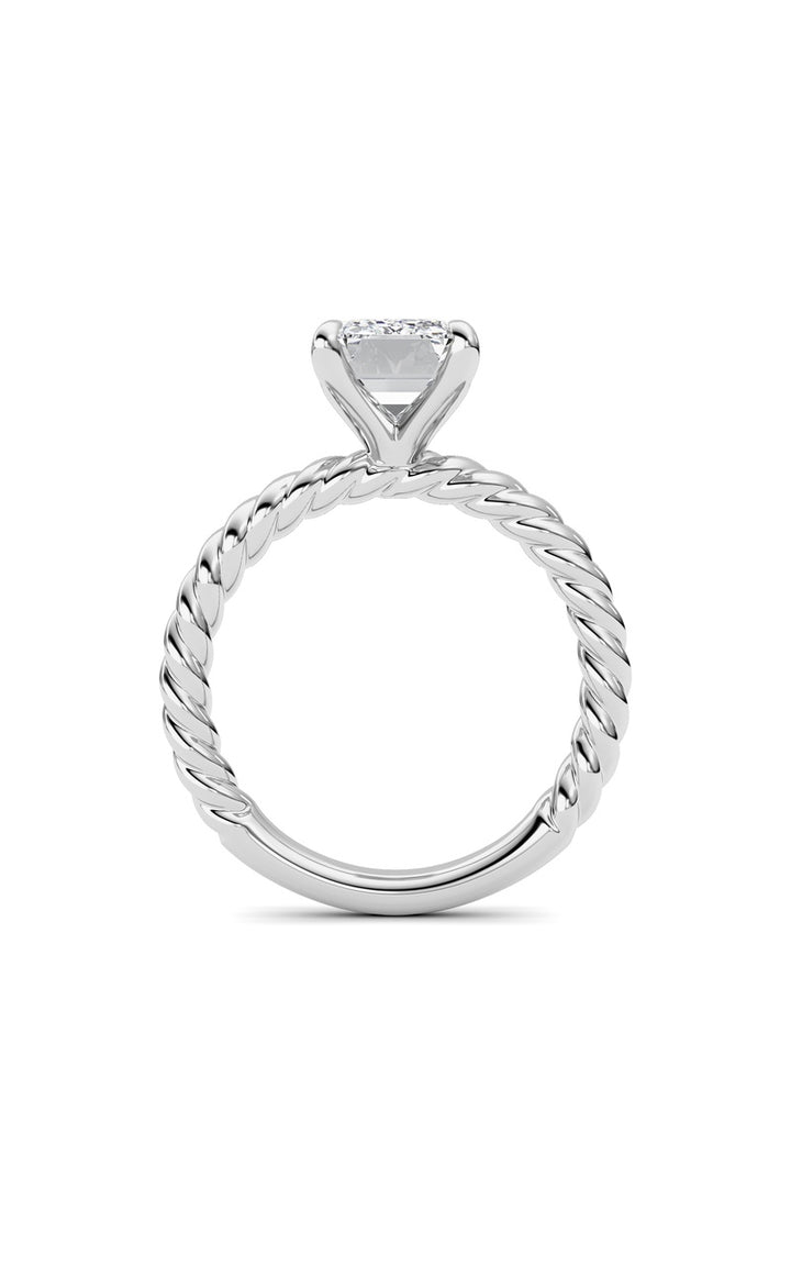Radiant Lab Grown Diamond (F/VS ) Ring in 14K Gold
