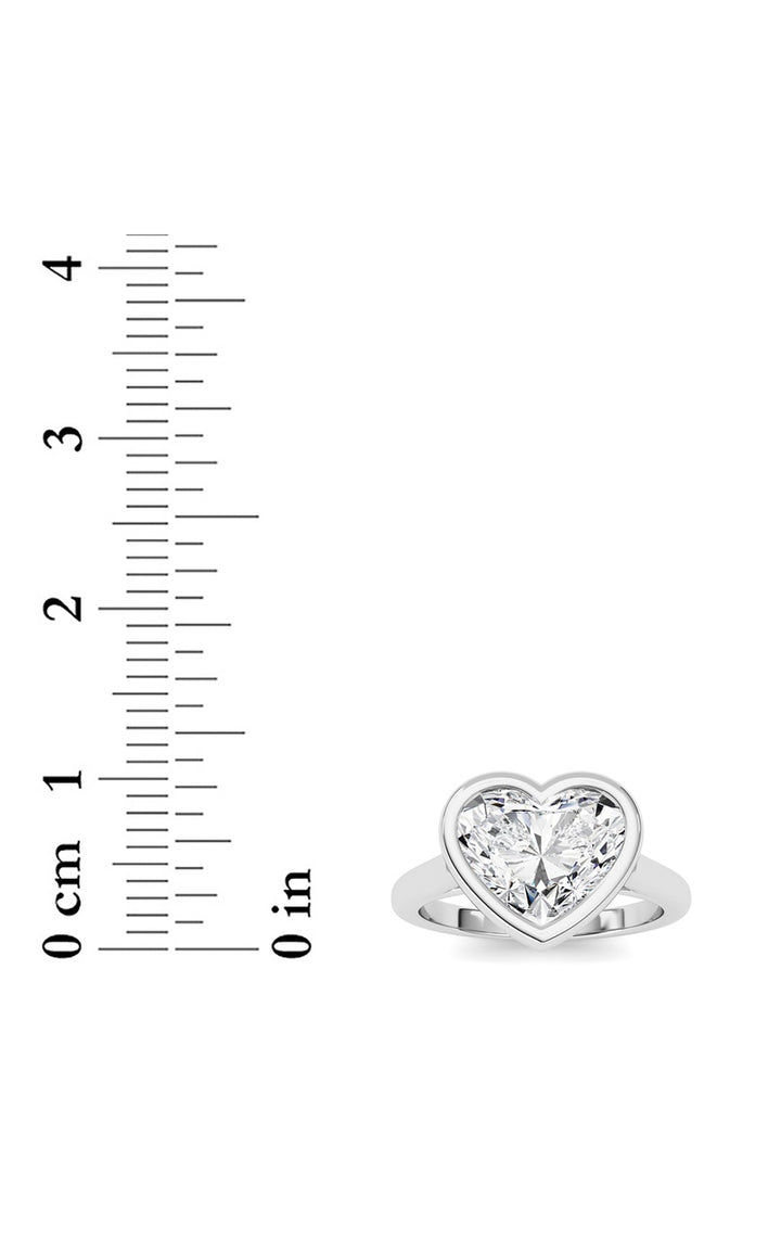 Heart Lab Grown Diamond (F/VS ) Ring in 14K Gold
