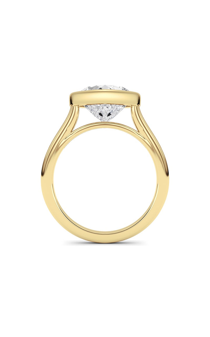 Heart Lab Grown Diamond (F/VS ) Ring in 14K Gold