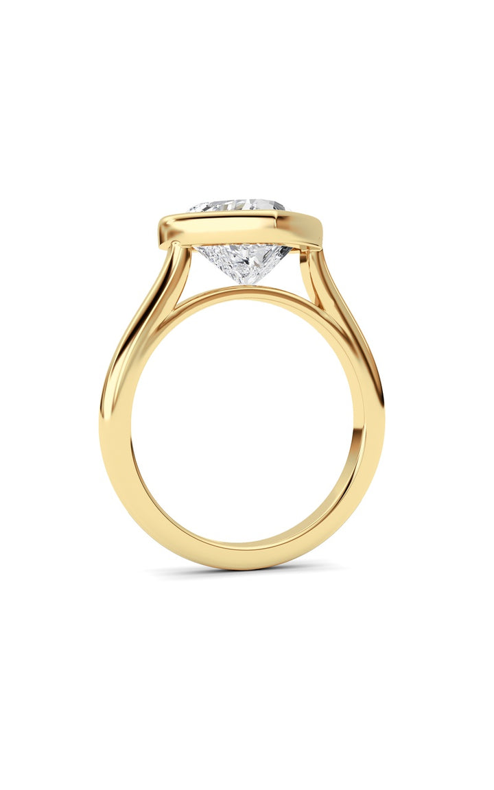 Heart Lab Grown Diamond (F/VS ) Ring in 14K Gold