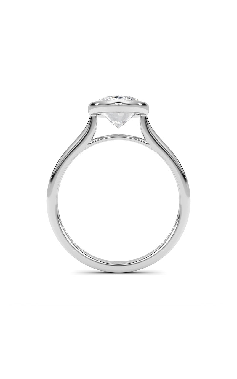 Oval Lab Grown Diamond (F/VS ) Ring in 14K Gold