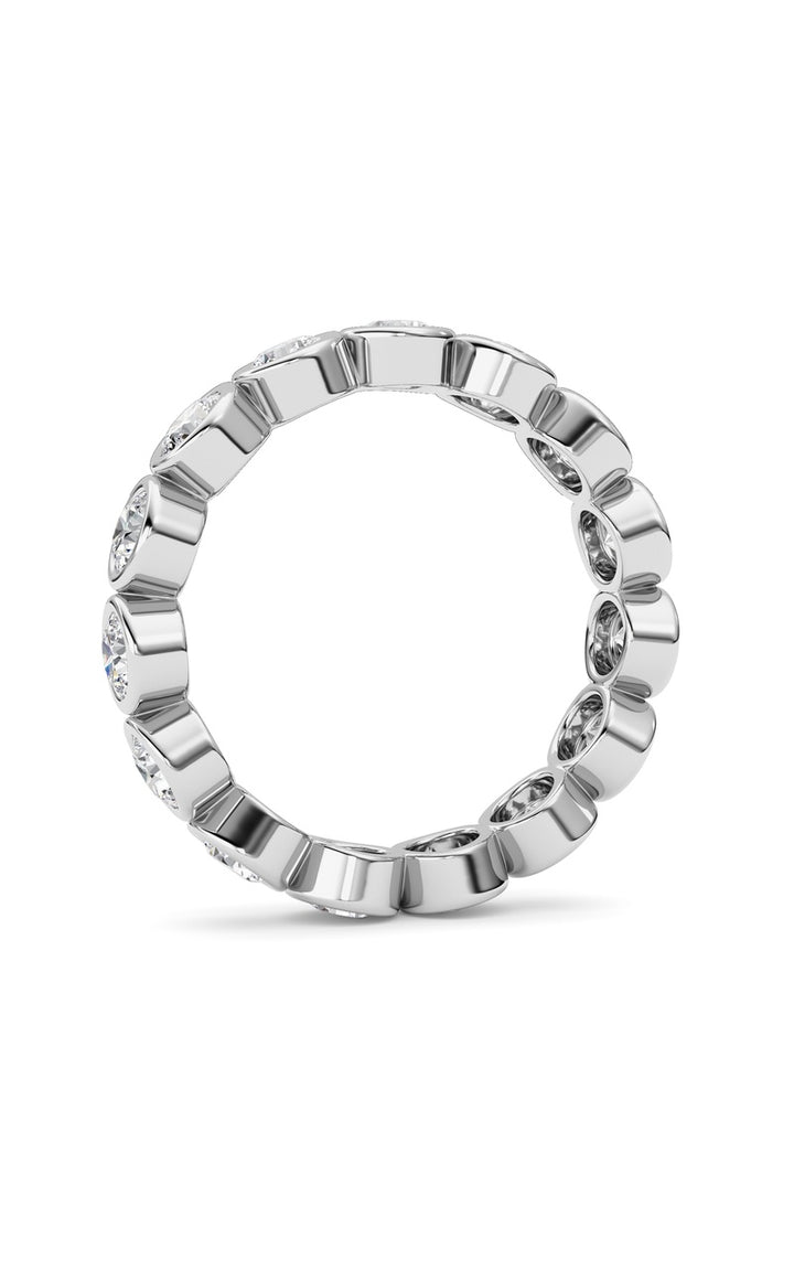 1.5Cttw Round Shaped Lab Grown Diamond (F/VS) Eternity Band Ring in 14K Gold