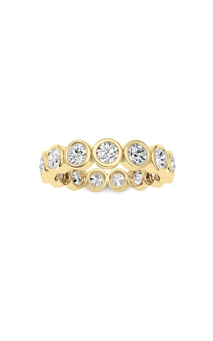 1.5Cttw Round Shaped Lab Grown Diamond (F/VS) Eternity Band Ring in 14K Gold