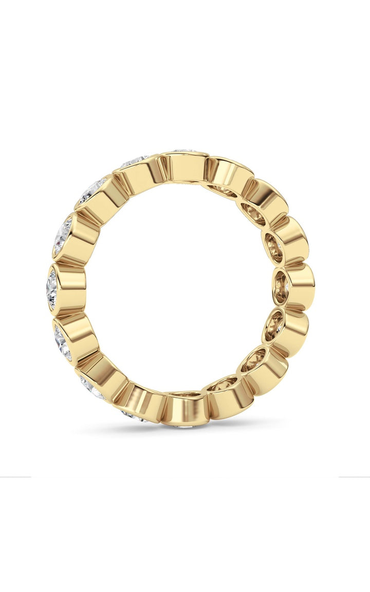 1.6Cttw Round Shaped Lab Grown Diamond (F/VS) Eternity Band Ring in 14K Gold