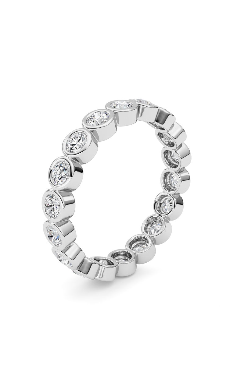1.8Cttw Round Shaped Lab Grown Diamond (F/VS) Eternity Band Ring in 14K Gold