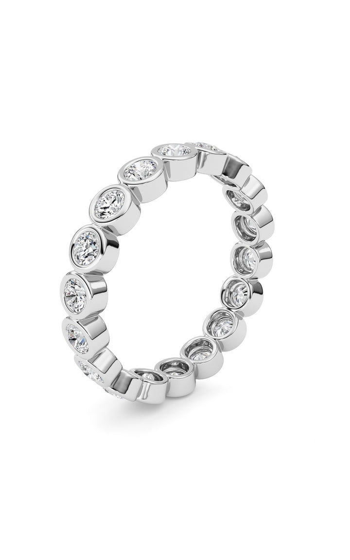 1.8Cttw Round Shaped Lab Grown Diamond (F/VS) Eternity Band Ring in 14K Gold