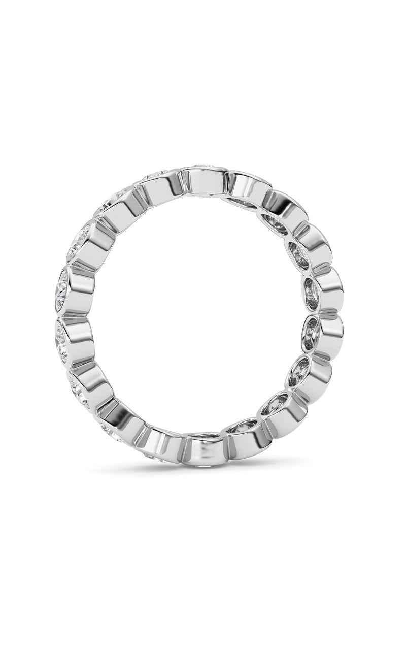 1.8Cttw Round Shaped Lab Grown Diamond (F/VS) Eternity Band Ring in 14K Gold