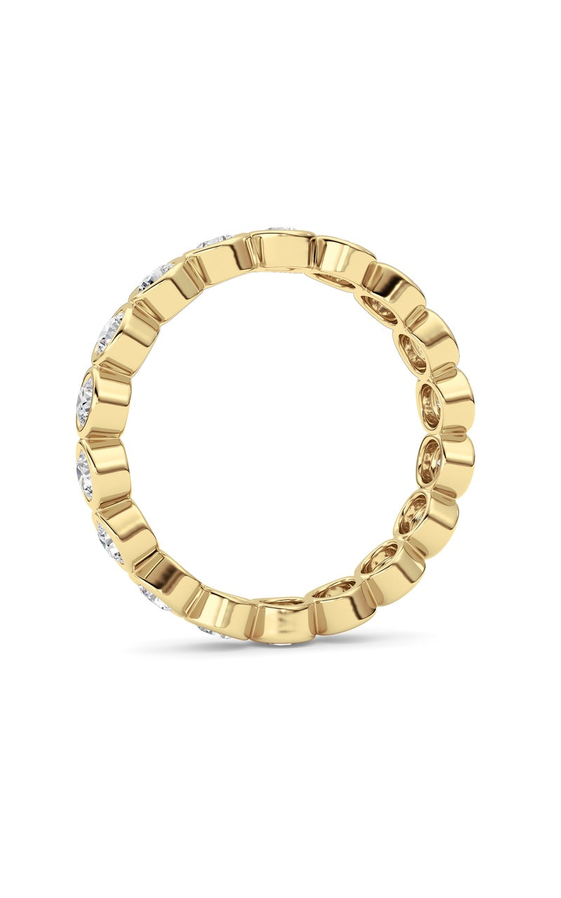 1.8Cttw Round Shaped Lab Grown Diamond (F/VS) Eternity Band Ring in 14K Gold