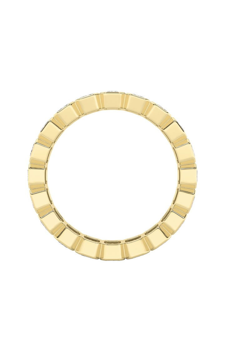 2.5Cttw Emerald Shaped Lab Grown Diamond (F/VS) Eternity Band Ring in 14K Gold