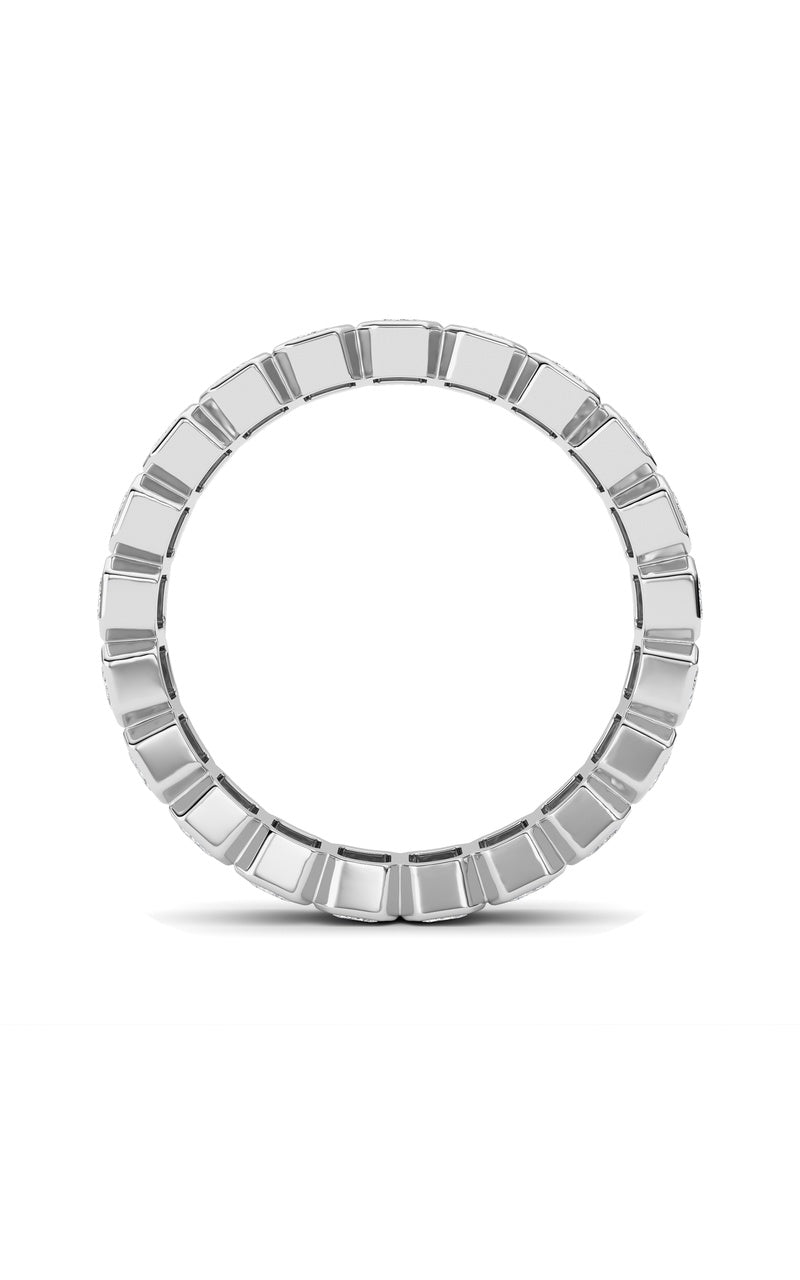 2.6Cttw Emerald Shaped Lab Grown Diamond (F/VS) Eternity Band Ring in 14K Gold