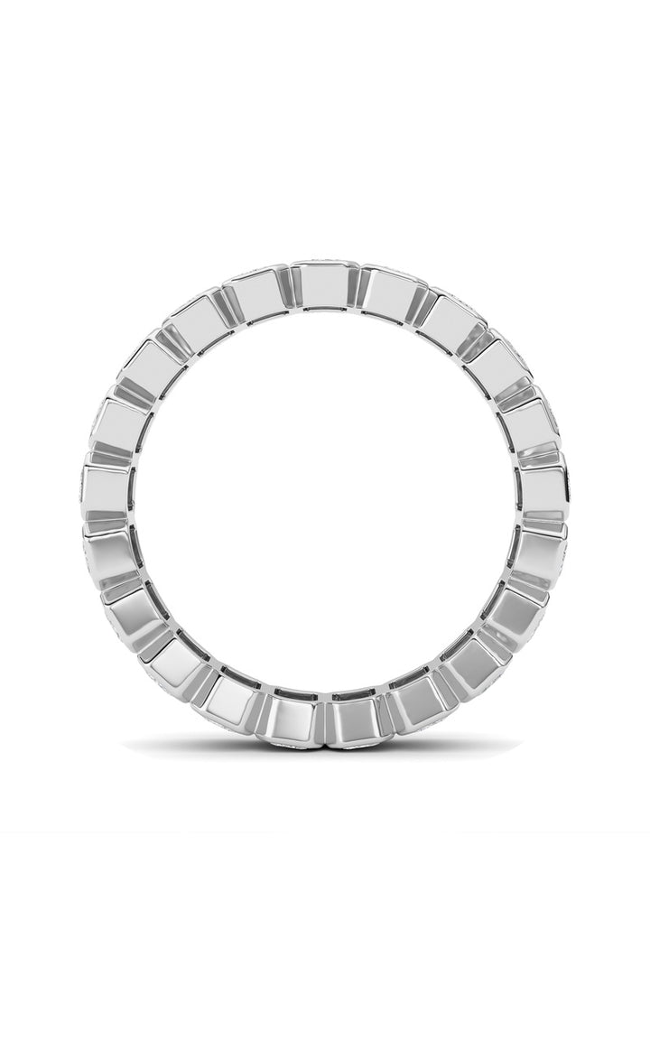 2.6Cttw Emerald Shaped Lab Grown Diamond (F/VS) Eternity Band Ring in 14K Gold