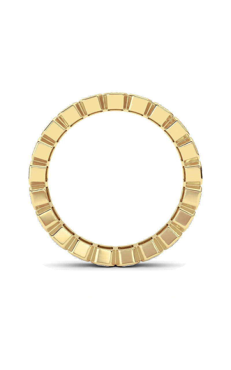 2.6Cttw Emerald Shaped Lab Grown Diamond (F/VS) Eternity Band Ring in 14K Gold