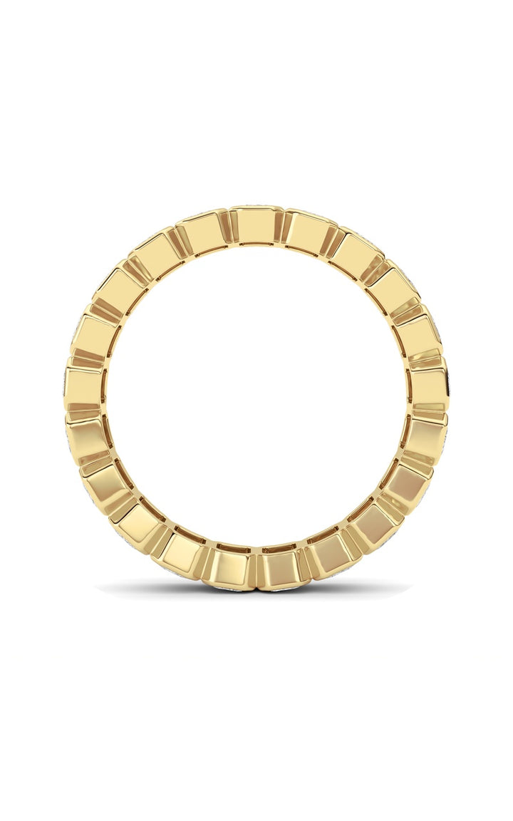 2.6Cttw Emerald Shaped Lab Grown Diamond (F/VS) Eternity Band Ring in 14K Gold