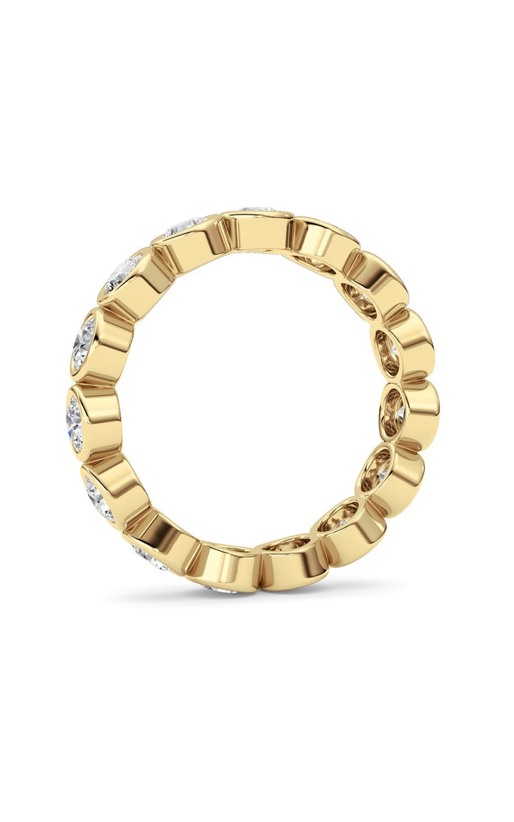 1.8Cttw Round Shaped Lab Grown Diamond (F/VS) Eternity Band Ring in 14K Gold