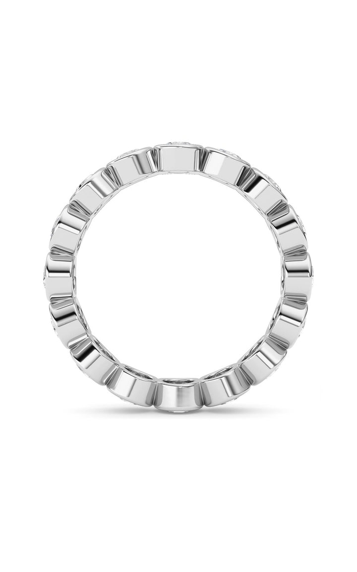 2Cttw Round Shaped Lab Grown Diamond (F/VS) Eternity Band Ring in 14K Gold