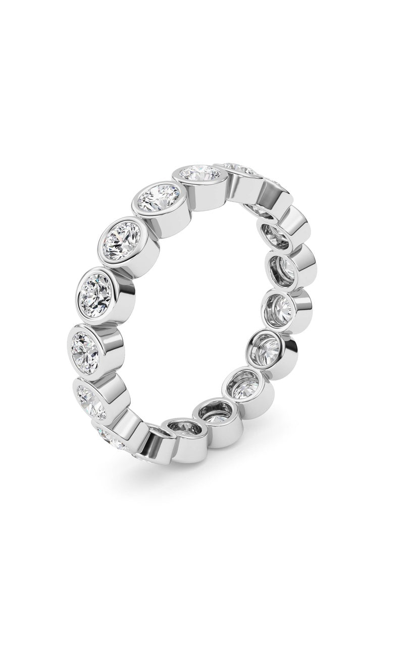 2.2Cttw Round Shaped Lab Grown Diamond (F/VS) Eternity Band Ring in 14K Gold
