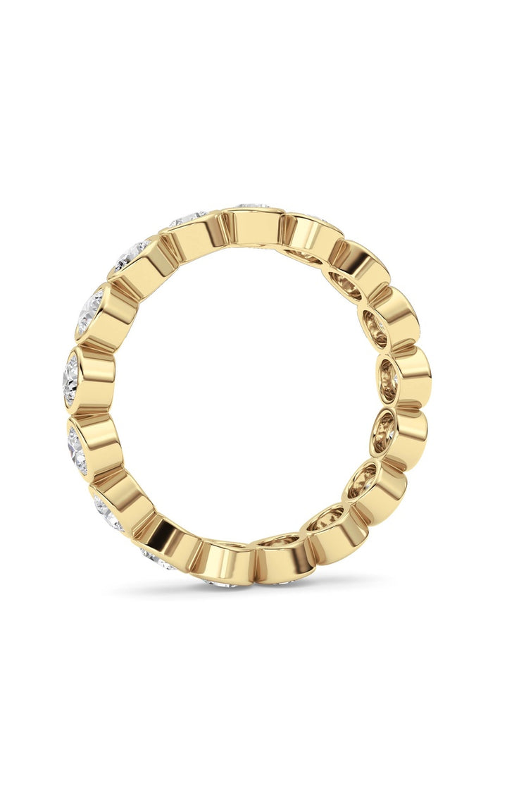 2.2Cttw Round Shaped Lab Grown Diamond (F/VS) Eternity Band Ring in 14K Gold