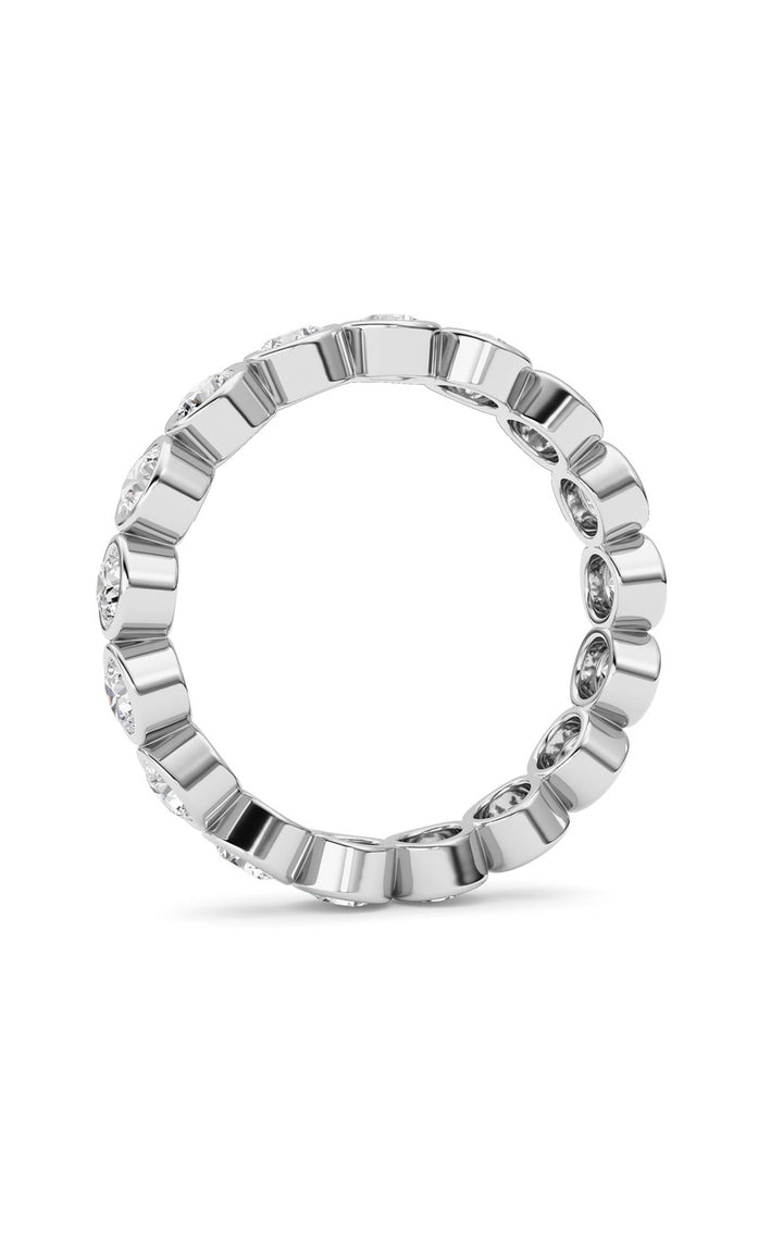 2.2Cttw Round Shaped Lab Grown Diamond (F/VS) Eternity Band Ring in 14K Gold