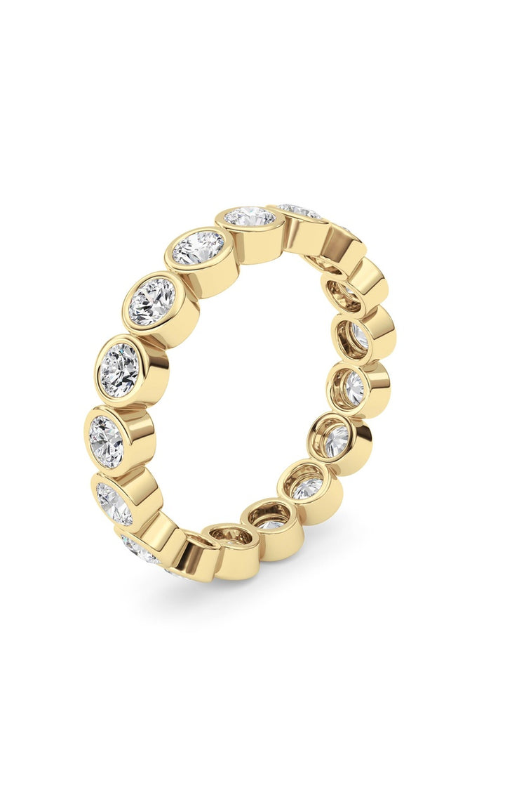 2.2Cttw Round Shaped Lab Grown Diamond (F/VS) Eternity Band Ring in 14K Gold