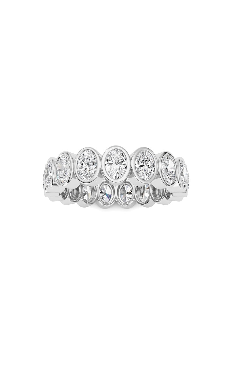 2.5Cttw Oval Shaped Lab Grown Diamond (F/VS) Eternity Band Ring in 14K Gold