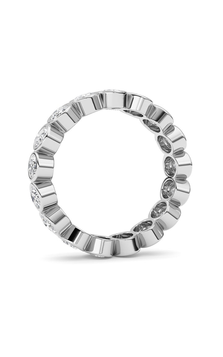 2.5Cttw Oval Shaped Lab Grown Diamond (F/VS) Eternity Band Ring in 14K Gold