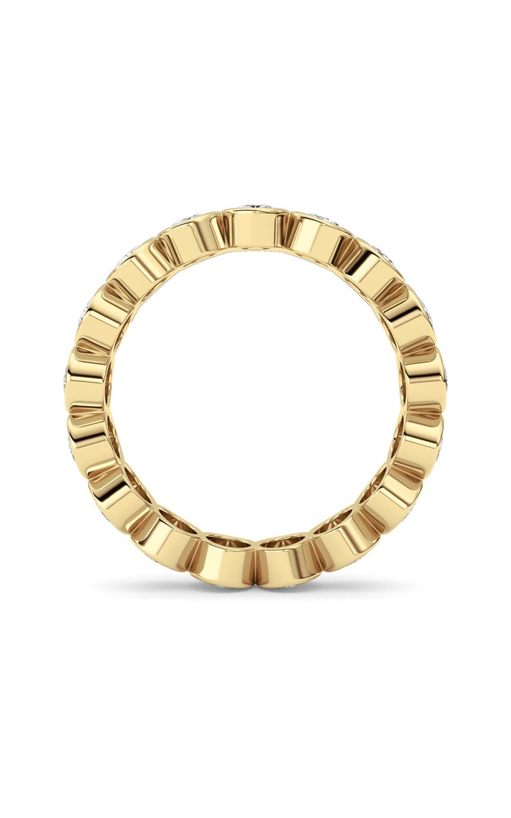 2.5Cttw Oval Shaped Lab Grown Diamond (F/VS) Eternity Band Ring in 14K Gold