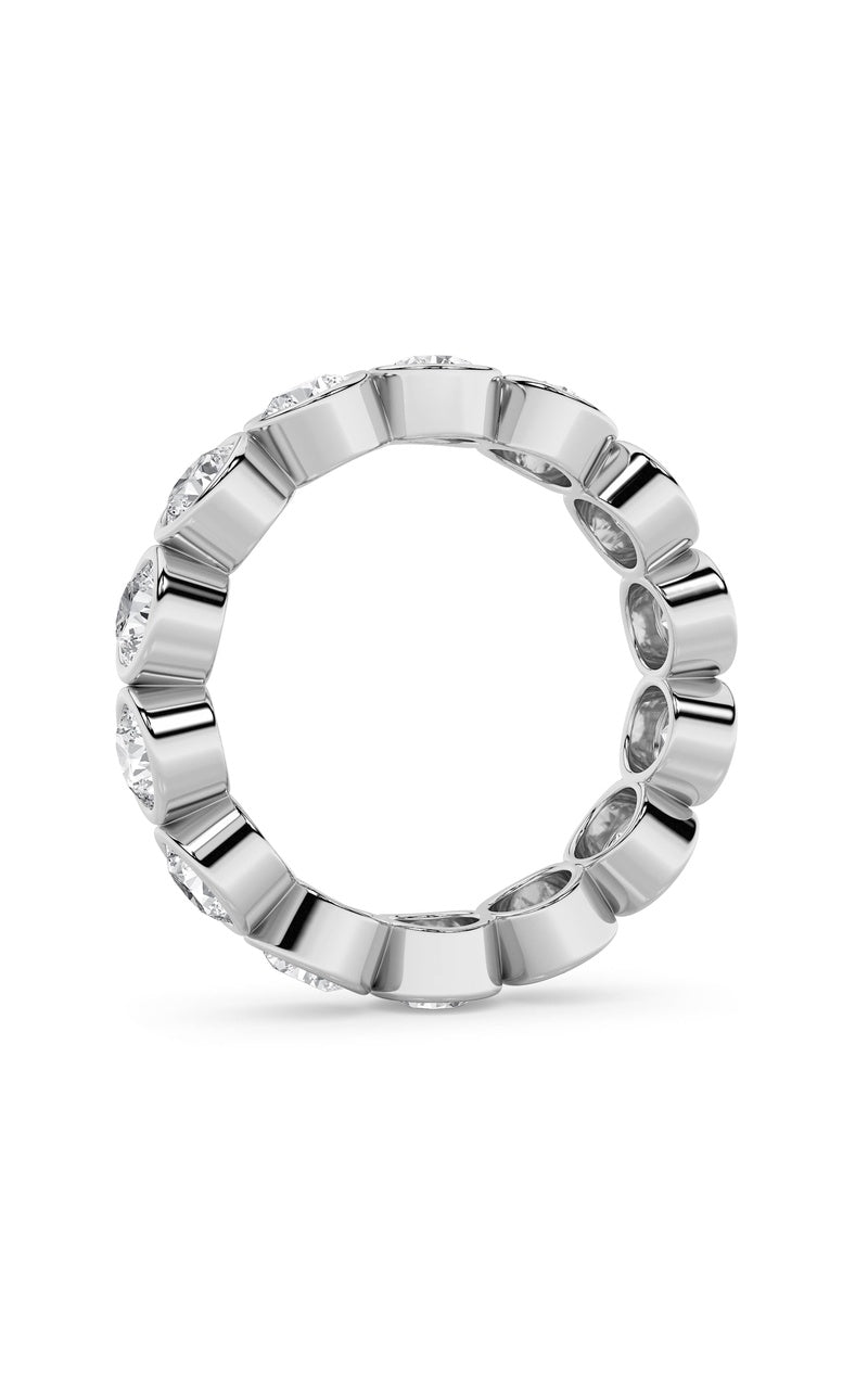 2.1Cttw Round Shaped Lab Grown Diamond (F/VS) Eternity Band Ring in 14K Gold