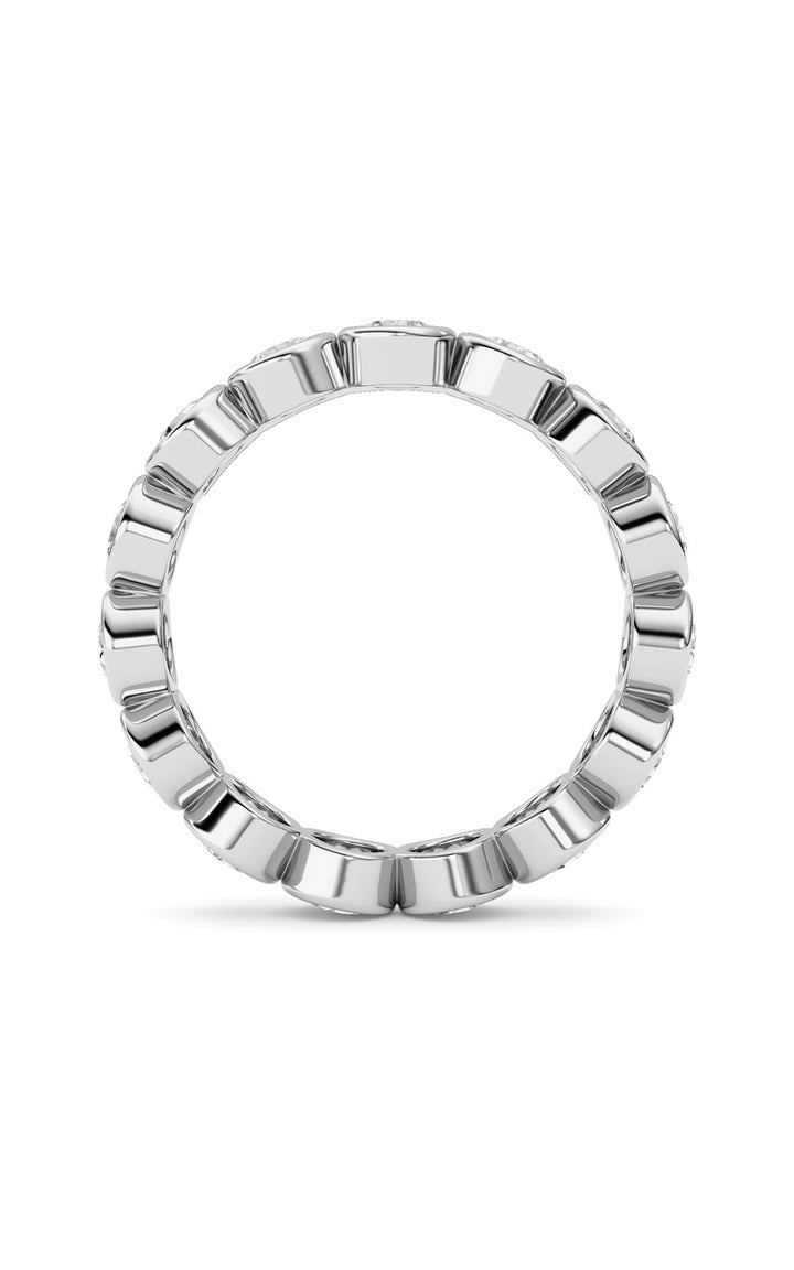 2.3Cttw Round Shaped Lab Grown Diamond (F/VS) Eternity Band Ring in 14K Gold