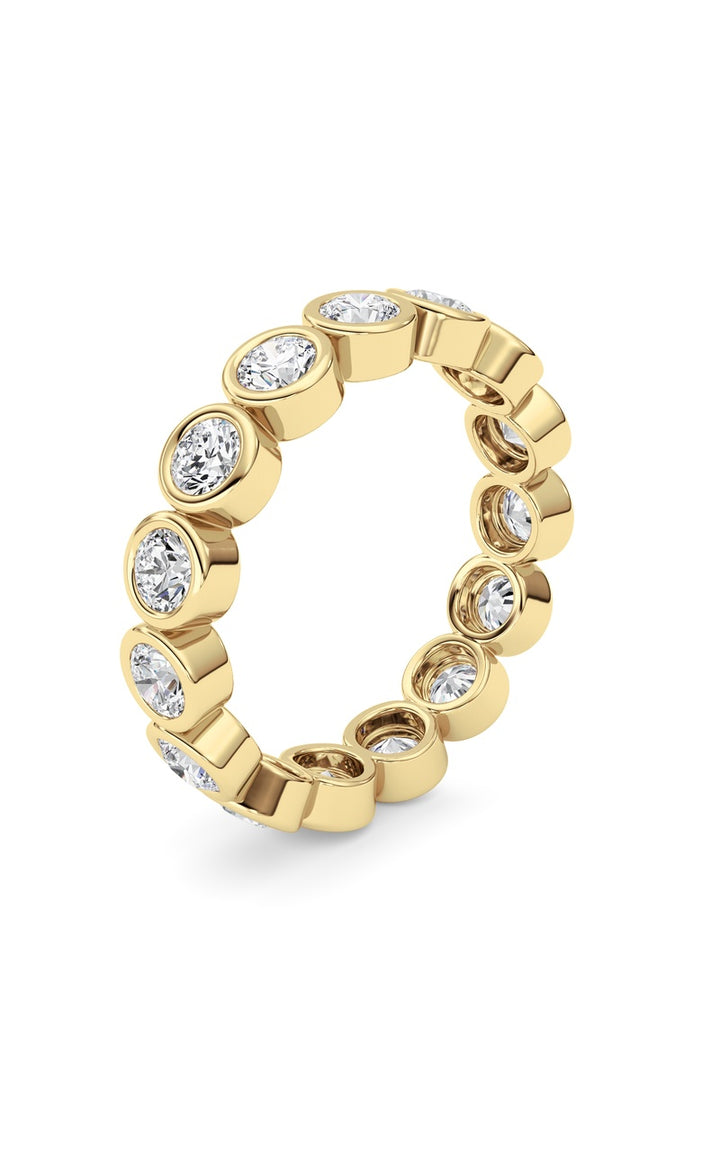 2.3Cttw Round Shaped Lab Grown Diamond (F/VS) Eternity Band Ring in 14K Gold