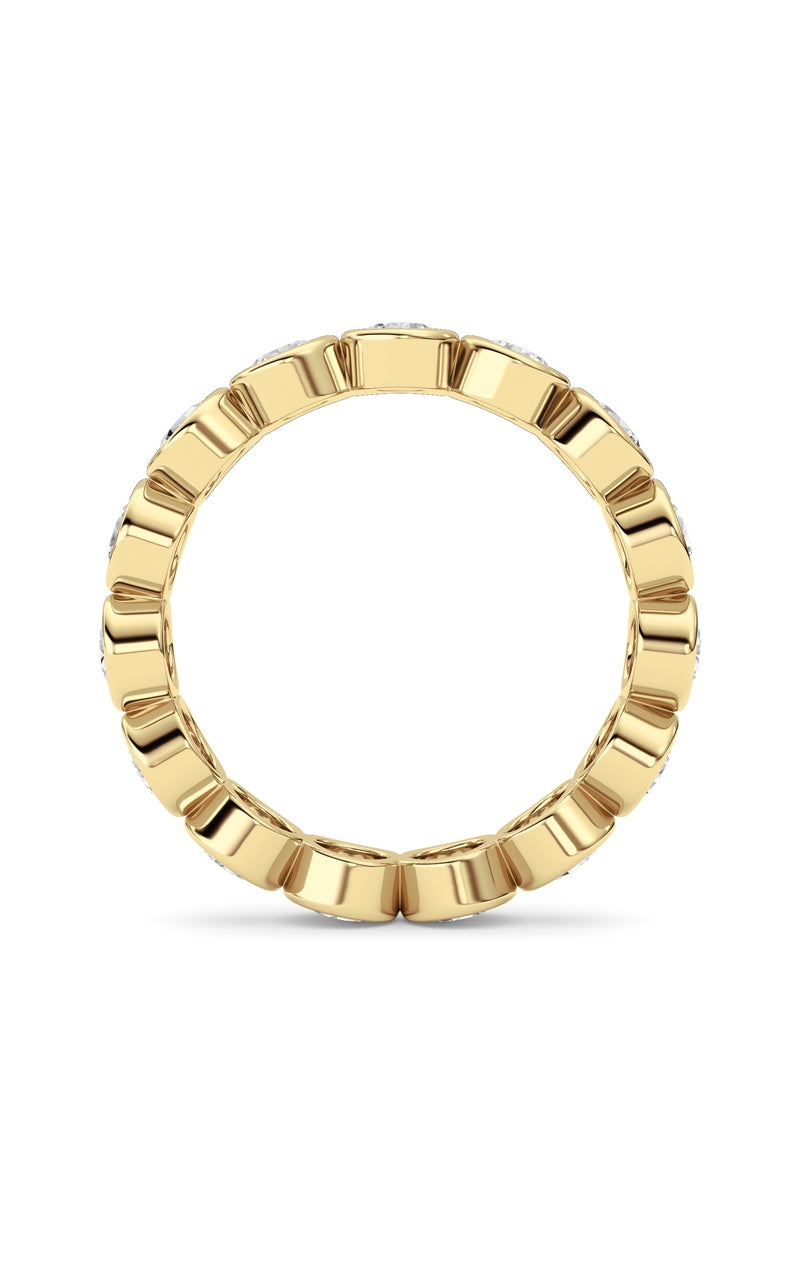 2.3Cttw Round Shaped Lab Grown Diamond (F/VS) Eternity Band Ring in 14K Gold