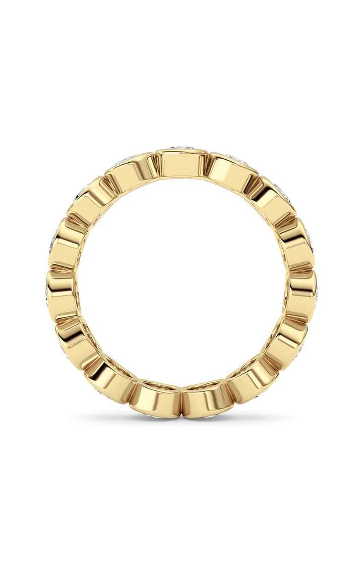 2.3Cttw Round Shaped Lab Grown Diamond (F/VS) Eternity Band Ring in 14K Gold