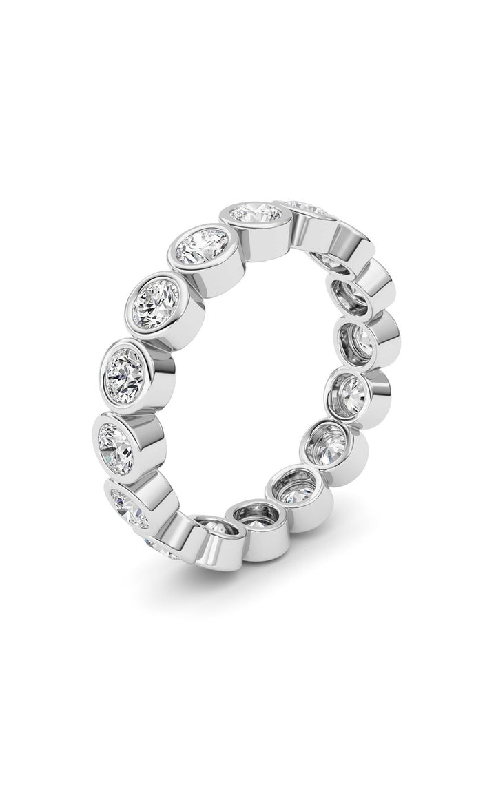 2.4Cttw Round Shaped Lab Grown Diamond (F/VS) Eternity Band Ring in 14K Gold