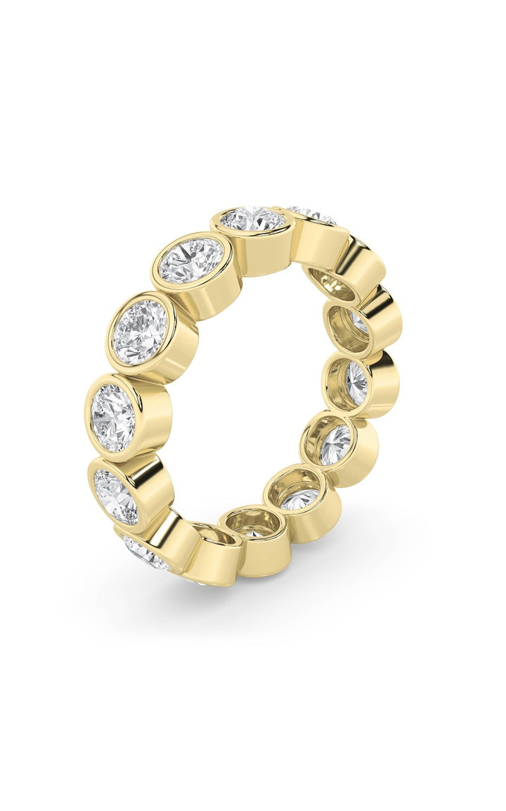 2.5Cttw Round Shaped Lab Grown Diamond (F/VS) Eternity Band Ring in 14K Gold