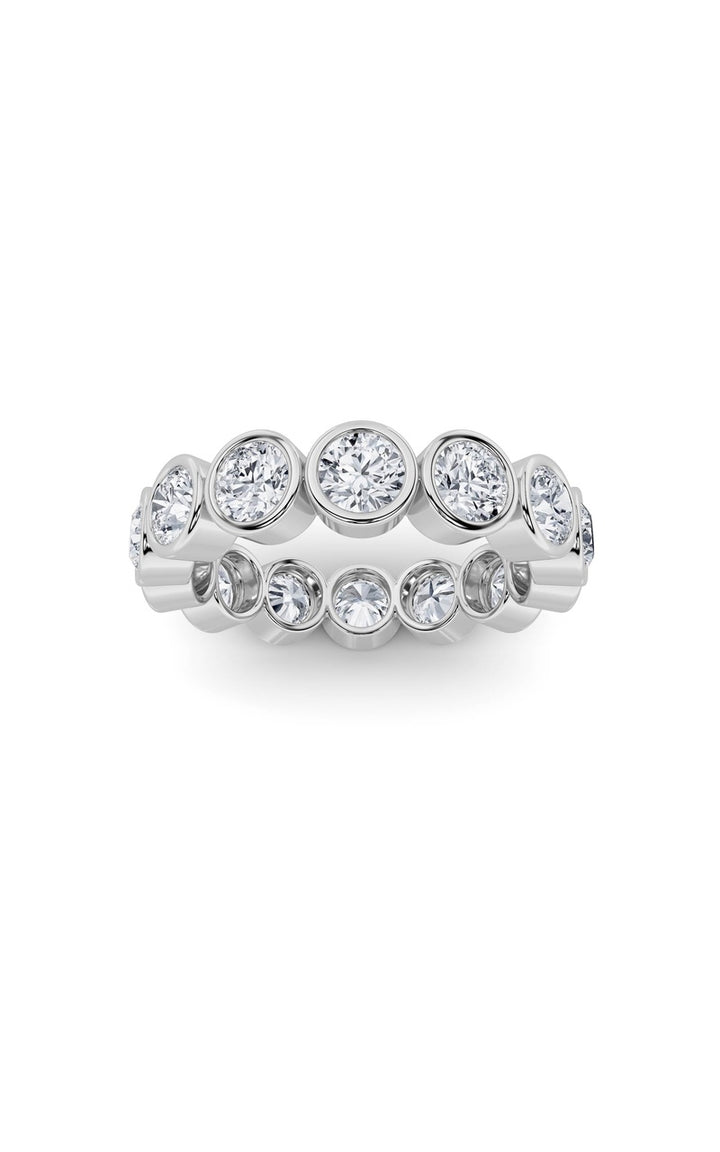 2.5Cttw Round Shaped Lab Grown Diamond (F/VS) Eternity Band Ring in 14K Gold