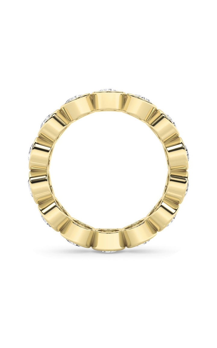 2.5Cttw Round Shaped Lab Grown Diamond (F/VS) Eternity Band Ring in 14K Gold