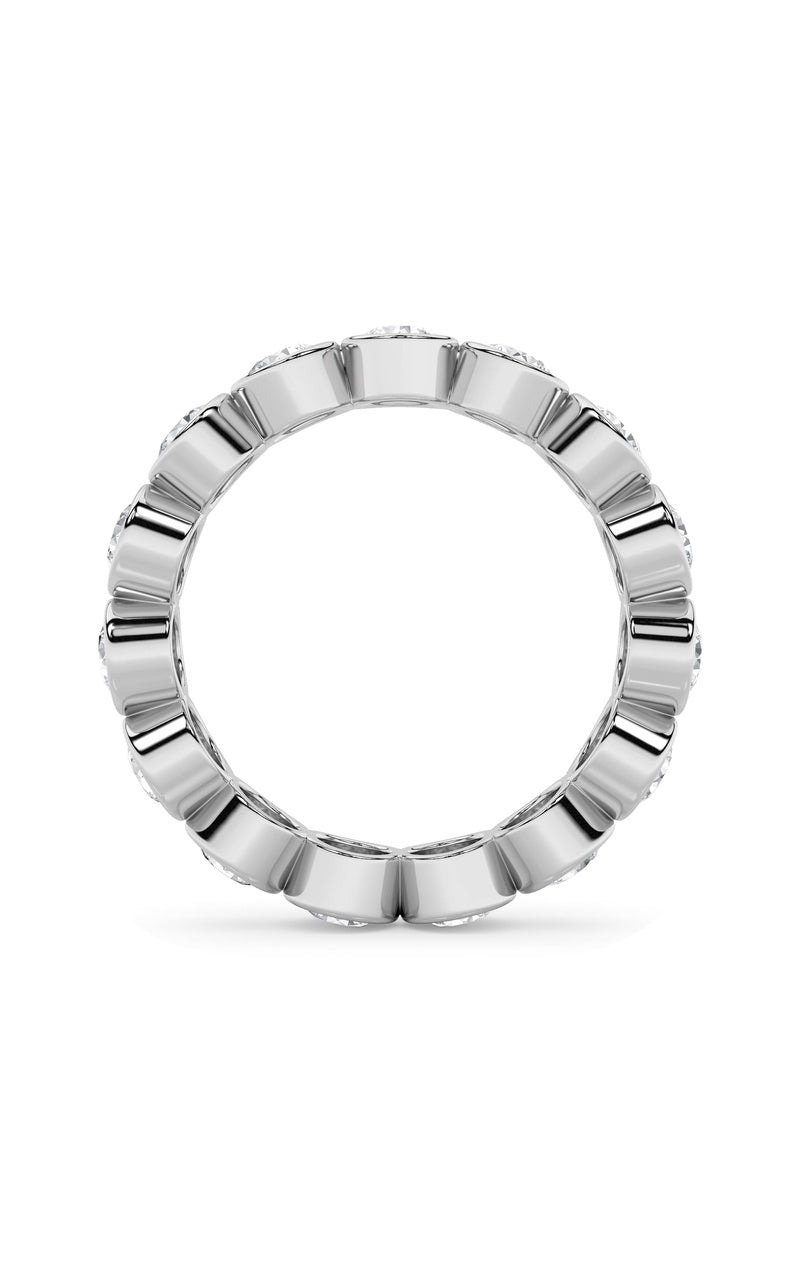 2.7Cttw Round Shaped Lab Grown Diamond (F/VS) Eternity Band Ring in 14K Gold