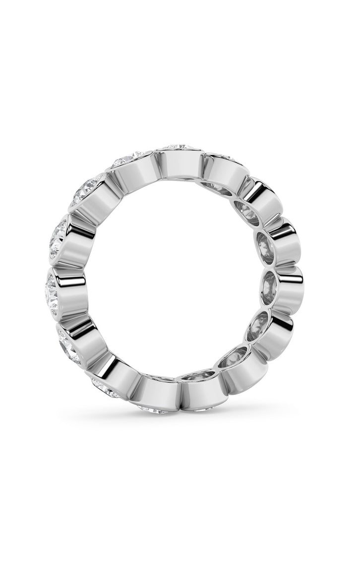 2.7Cttw Round Shaped Lab Grown Diamond (F/VS) Eternity Band Ring in 14K Gold