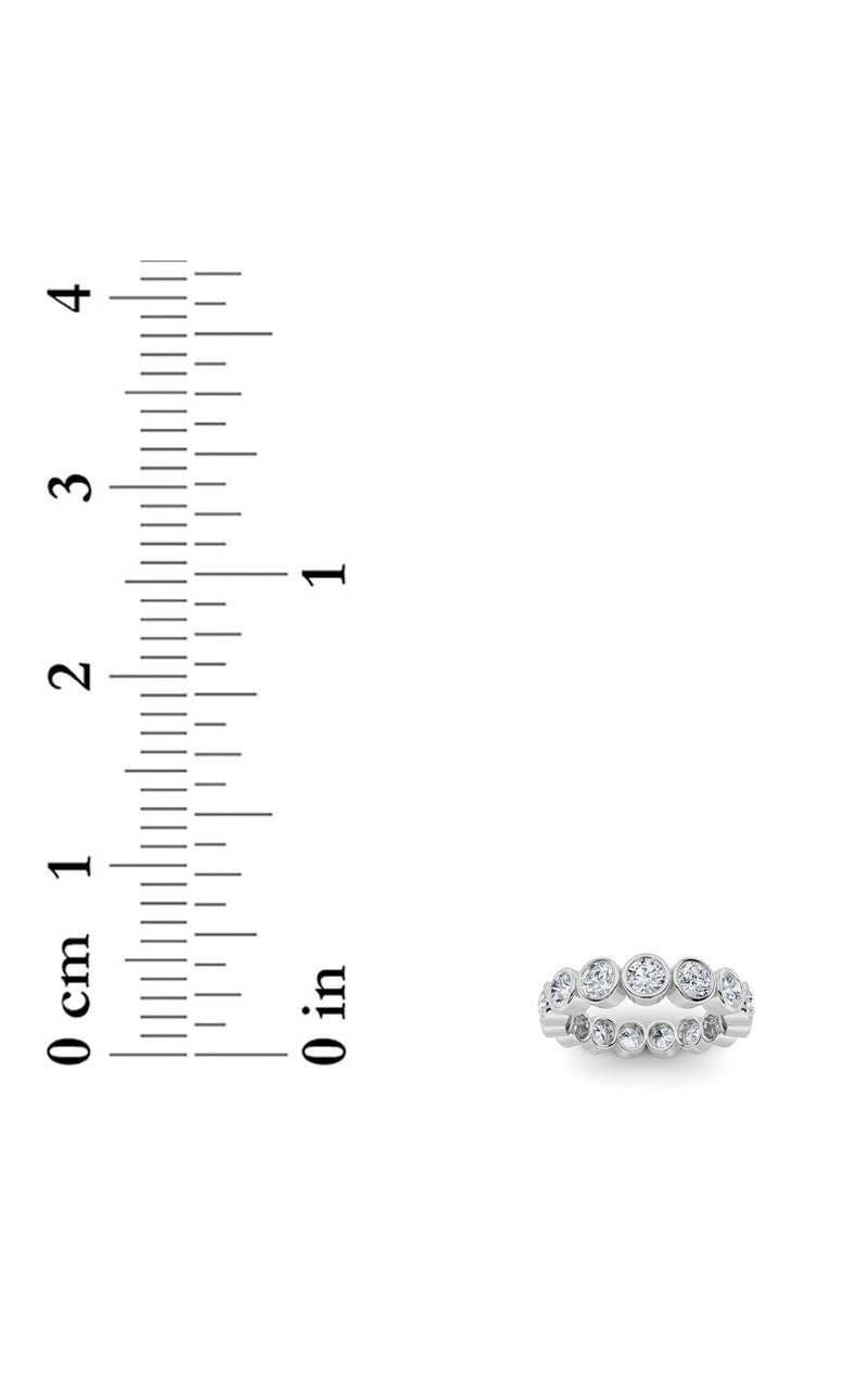 2.7Cttw Round Shaped Lab Grown Diamond (F/VS) Eternity Band Ring in 14K Gold