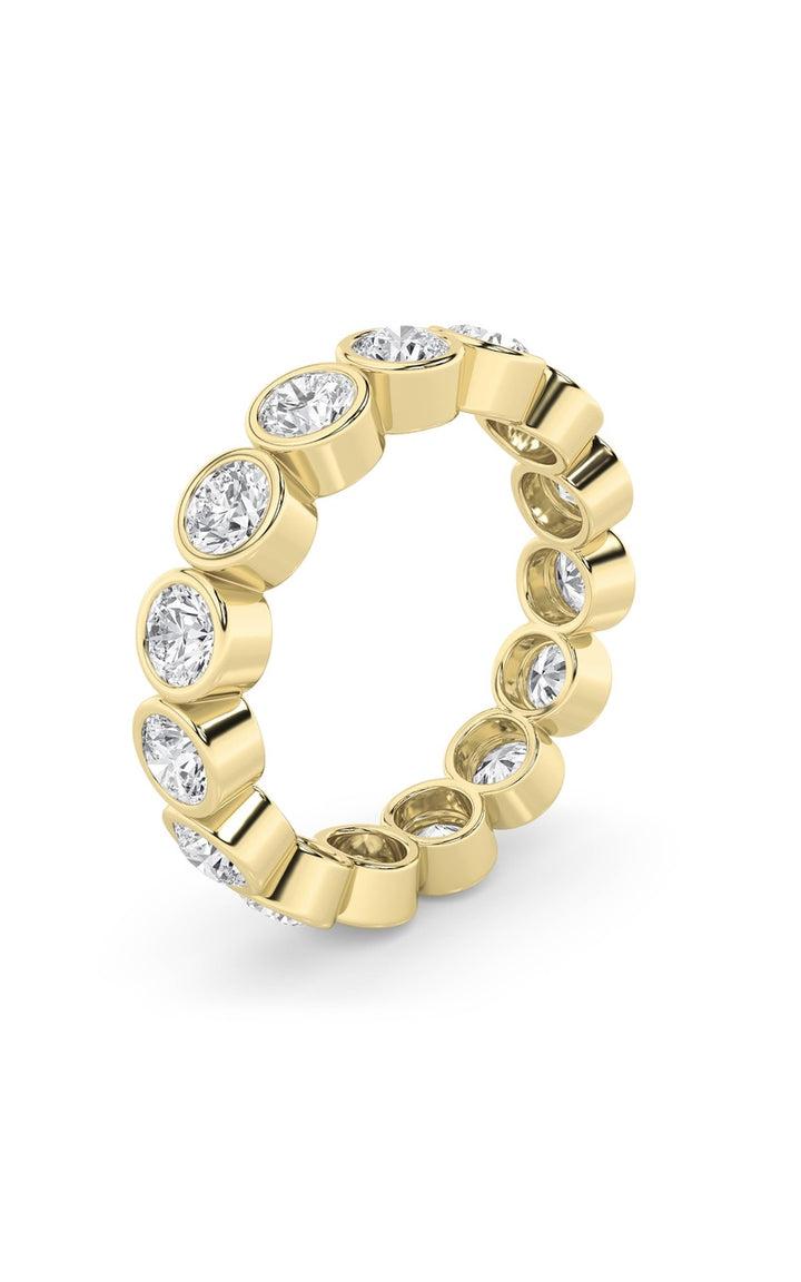 2.7Cttw Round Shaped Lab Grown Diamond (F/VS) Eternity Band Ring in 14K Gold