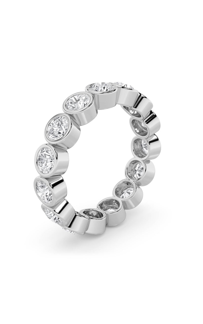2.75Cttw Round Shaped Lab Grown Diamond (F/VS) Eternity Band Ring in 14K Gold