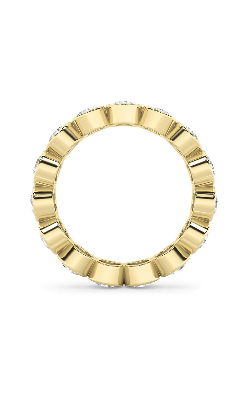 2.75Cttw Round Shaped Lab Grown Diamond (F/VS) Eternity Band Ring in 14K Gold