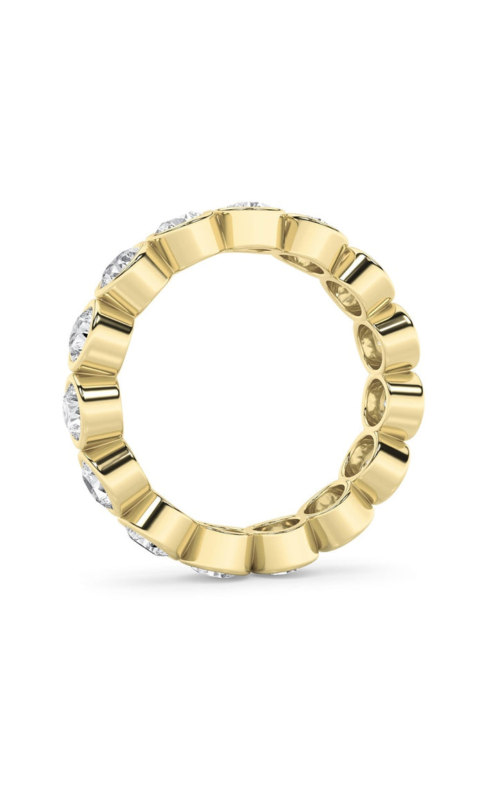 2.75Cttw Round Shaped Lab Grown Diamond (F/VS) Eternity Band Ring in 14K Gold