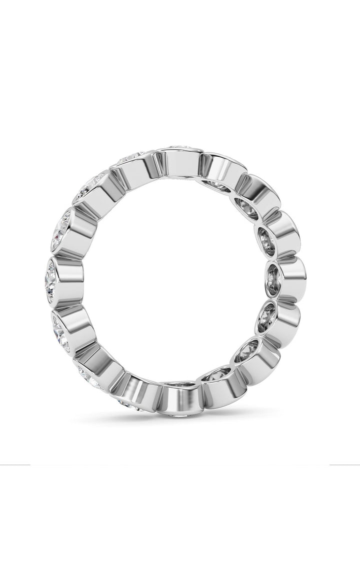 2.9Cttw Round Shaped Lab Grown Diamond (F/VS) Eternity Band Ring in 14K Gold