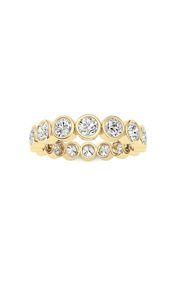 2.9Cttw Round Shaped Lab Grown Diamond (F/VS) Eternity Band Ring in 14K Gold
