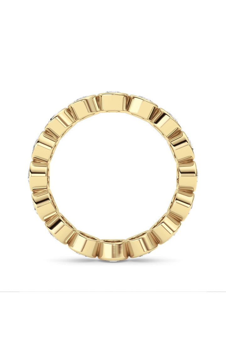 2.9Cttw Round Shaped Lab Grown Diamond (F/VS) Eternity Band Ring in 14K Gold