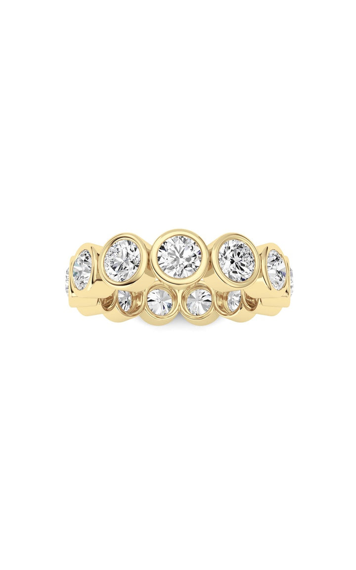 2.9Cttw Round Shaped Lab Grown Diamond (F/VS) Eternity Band Ring in 14K Gold