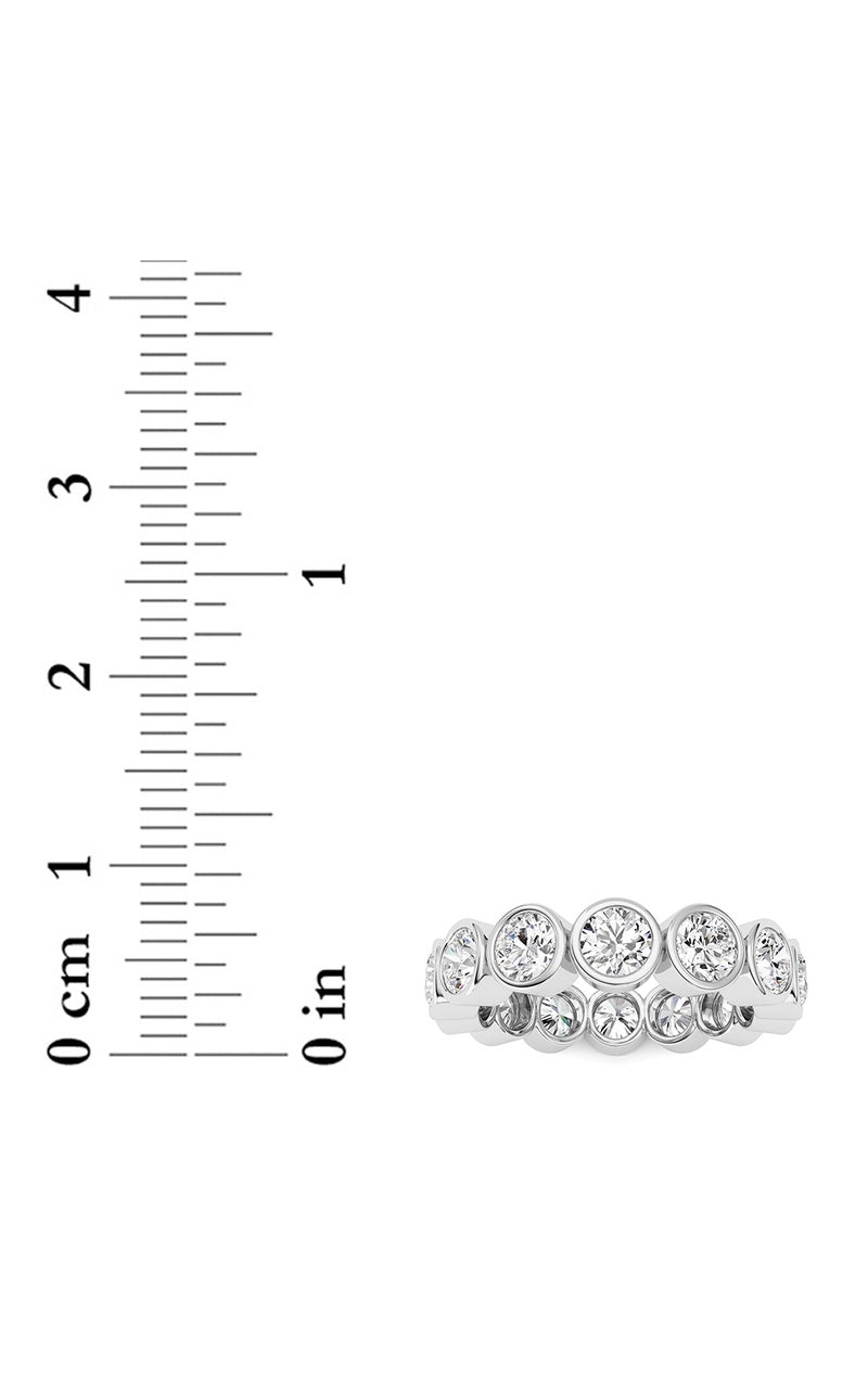 3.1Cttw Round Shaped Lab Grown Diamond (F/VS) Eternity Band Ring in 14K Gold