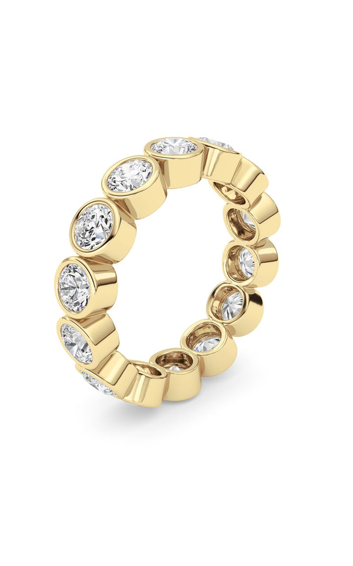 3.1Cttw Round Shaped Lab Grown Diamond (F/VS) Eternity Band Ring in 14K Gold