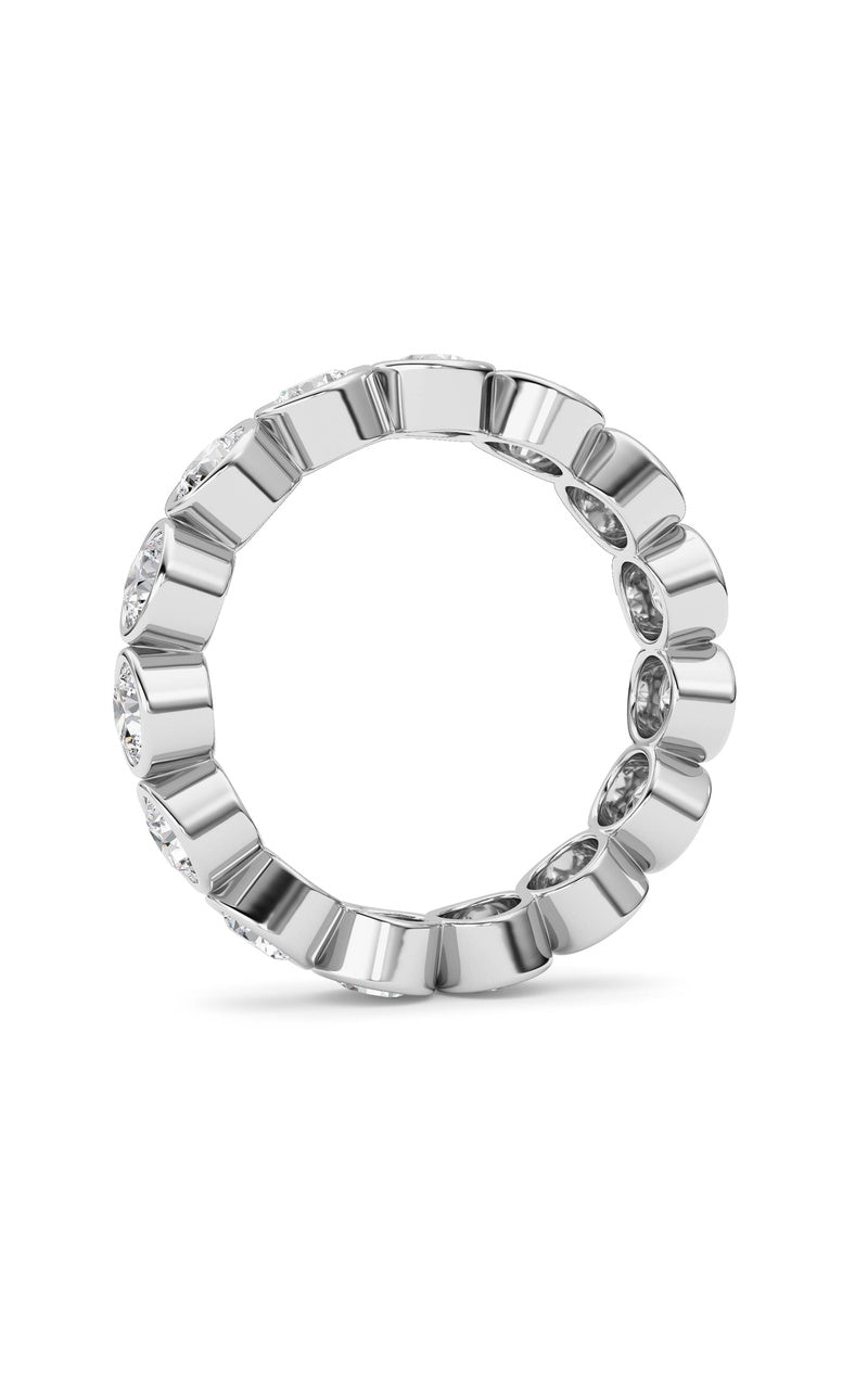 3.3Cttw Round Shaped Lab Grown Diamond (F/VS) Eternity Band Ring in 14K Gold