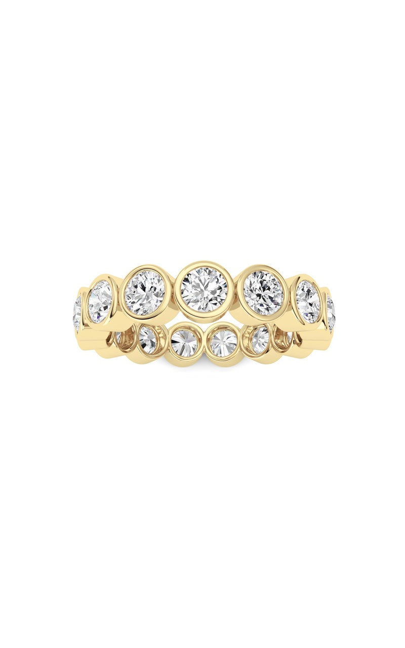 3.3Cttw Round Shaped Lab Grown Diamond (F/VS) Eternity Band Ring in 14K Gold